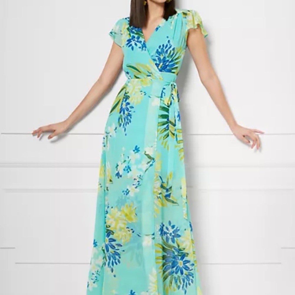 Light Eva Mendes Dress Maxi Dress